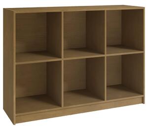 Book Cabinet Honey Brown 104x33x76 cm Solid Pinewood