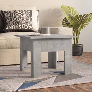 Coffee Table Concrete Grey 55x55x42 cm Chipboard
