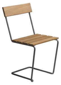 Grythyttan Stålmöbler Stol 1 chair Teak-hot-dip galvanized stand