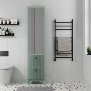 Elsie Tall Mirrored Bathroom Cabinet Lilypad