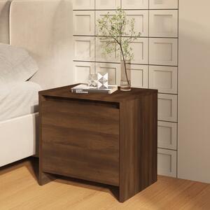 Bedside Cabinet Brown Oak 45x34x44.5 cm Chipboard