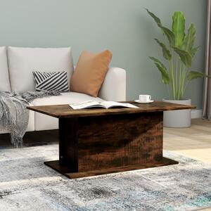 Coffee Table Smoked Oak 102x55.5x40 cm Engineered Wood