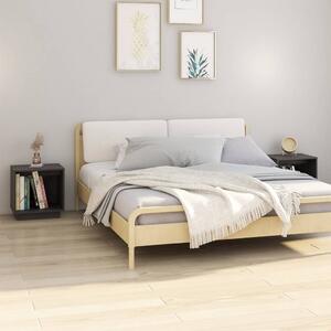 Bedside Cabinets 2 pcs Grey 40x30x40 cm Solid Wood Pine