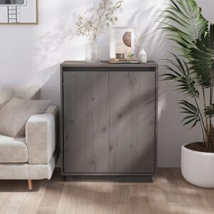 Sideboard Grey 60x34x75 cm Solid Wood Pine