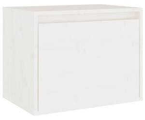 Wall Cabinet White 45x30x35 cm Solid Pinewood