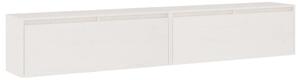 Wall Cabinets 2 pcs White 100x30x35 cm Solid Wood Pine
