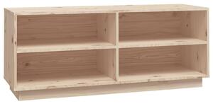 Shoe Cabinet 110x34x45 cm Solid Wood Pine