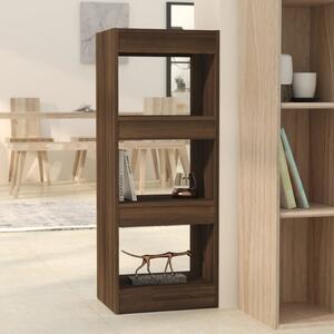 Book Cabinet/Room Divider Brown Oak 40x30x103 cm Chipboard