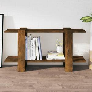 Book Cabinet Smoked Oak 100x30x51 cm Engineered Wood