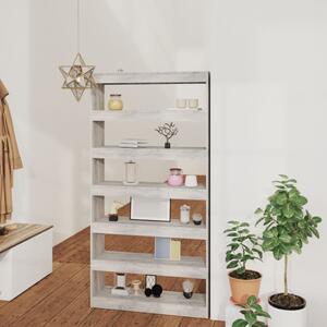 Book Cabinet/Room Divider Grey Sonoma 100x30x198 cm Engineered wood