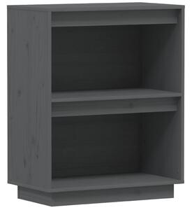 Console Cabinet Grey 60x34x75 cm Solid Wood Pine
