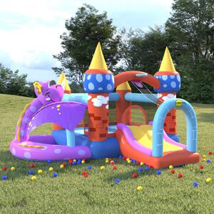 Happy Hop Inflatable Bouncer with Slide 350x346x240 cm PVC