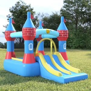 Happy Hop Inflatable Bouncer with Double Slide 368.5x265x220 cm PVC