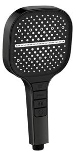 Showery® 7 Mode Water Saving Piano Shower Head, Black