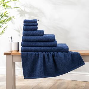 Super Soft Pure Cotton Towel Blue Navy Blue