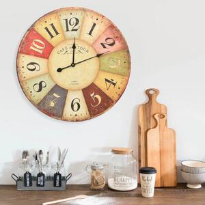 Vintage Wall Clock Colourful 60 cm