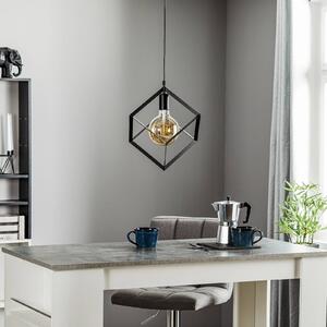 Cube 1 hanging light with metal cubes, 1-bulb