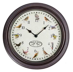 Homescapes Singing Bird Song Quartz Wall Clock