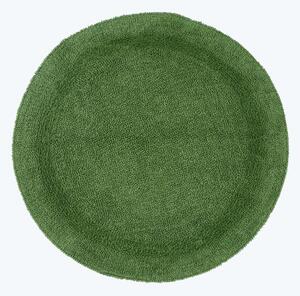 Homescapes Luxury Reversible Round Bath Mat - Bottle Green