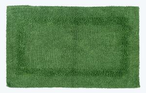 Homescapes Luxury Reversible Cotton Bath Mat - Bottle Green