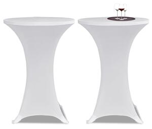 Standing Table Cover Ø70 cm White Stretch 4 pcs