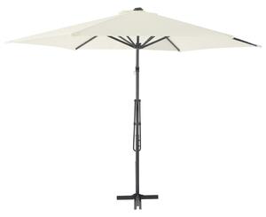 Outdoor Parasol with Steel Pole 300 cm Sand