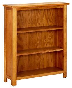 3-Tier Bookcase 70x22.5x82 cm Solid Oak Wood