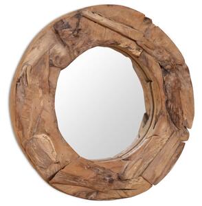 Decorative Mirror Teak 60 cm Round