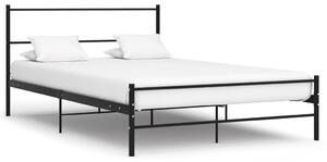 Bed Frame Black Metal 160x200 cm
