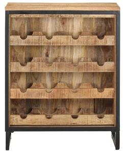 Wine Cabinet 62x33x78.5 cm Rough Mango Wood