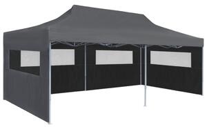 Folding Pop-up Partytent with Sidewalls 3x6 m Anthracite