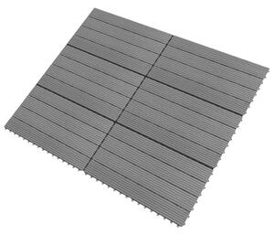 WPC Tiles 60x30 cm 6 pcs 1m² Grey