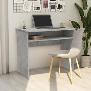 Desk Concrete Grey 90x50x74 cm Engineered Wood