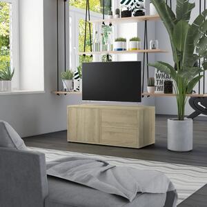 TV Cabinet Sonoma Oak 80x34x36 cm Engineered Wood