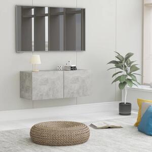 TV Cabinet Concrete Grey 80x30x30 cm Engineered Wood