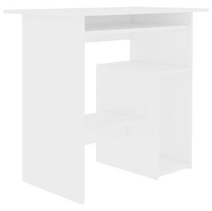 Desk White 80x45x74 cm Engineered Wood