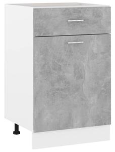 Drawer Bottom Cabinet Concrete Grey 50x46x81.5 cm Engineered Wood