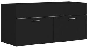 Sink Cabinet Black 100x38.5x46 cm Engineered Wood