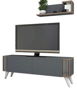 Homemania TV Stand Nicol 120x31x42 cm Anthracite
