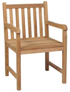 Outdoor Chairs 6 pcs Solid Teak Wood