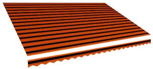 Awning Top Sunshade Canvas Orange and Brown 500x300 cm