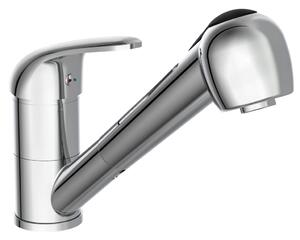 SCHÜTTE Sink Mixer with Pull-out Spray FALCON Chrome