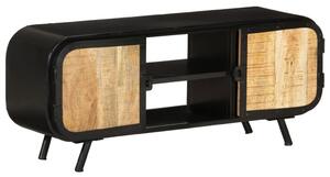 TV Cabinet 110x30x45 cm Rough Mango Wood