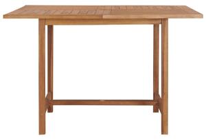 Garden Dining Table 110x110x75 cm Solid Wood Teak