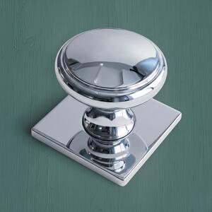 Bordeaux Cabinet Knob with Square Backplate