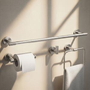 Bathroom Accessories Set GRID Brush Nickel 4 Pieces
