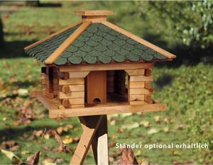 Dobar Square Bird House Natural and Green
