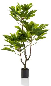 Emerald Artificial Fig Tree with Fruit 95 cm in Pot