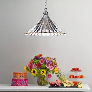 Dar ARD868 Ardeche Clear Glass Pendant