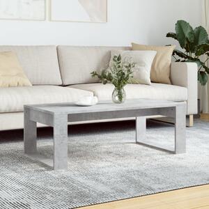 Coffee Table Concrete Grey 102x50x35 cm Engineered Wood
